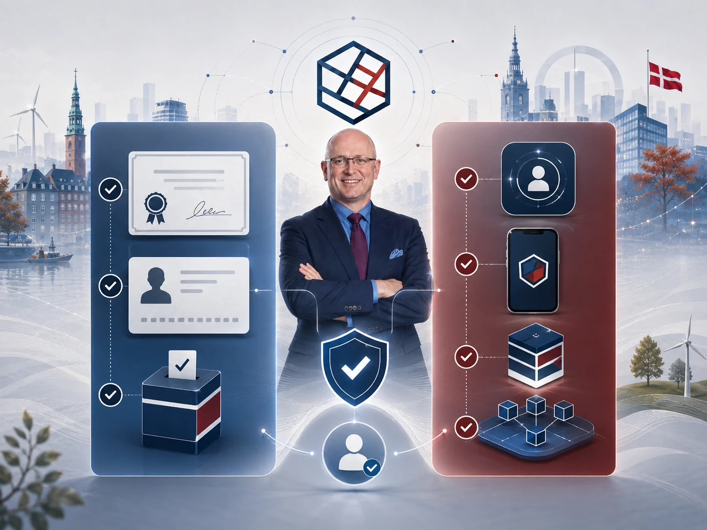 Officielt medlemskab med certifikat sat sammen med et planlagt digitalt lag som to matchede lag.